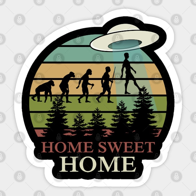 Alien Evolution Go Home Sticker by Stoney09